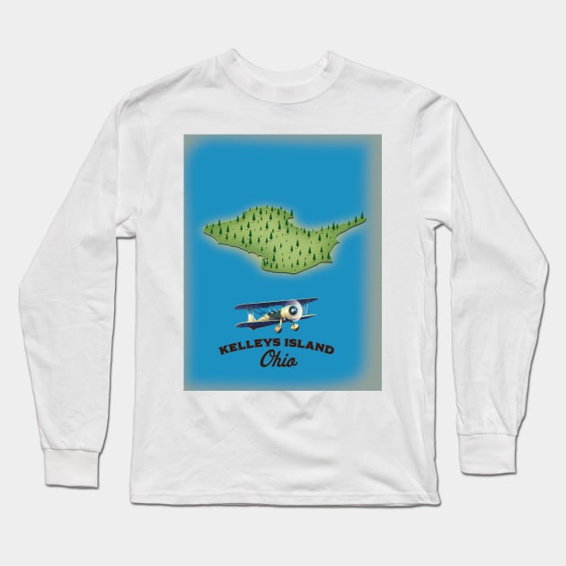 Kelleys Island Ohio Long Sleeve T-Shirt by nickemporium1